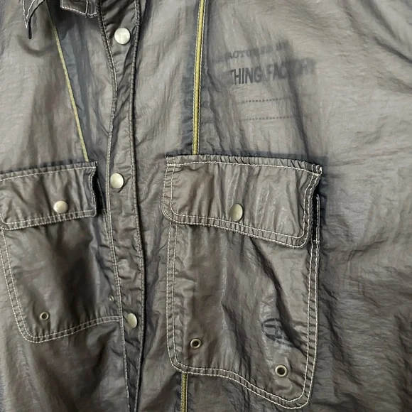 Diesel Men's Gray and Nude Jacket Overshirt